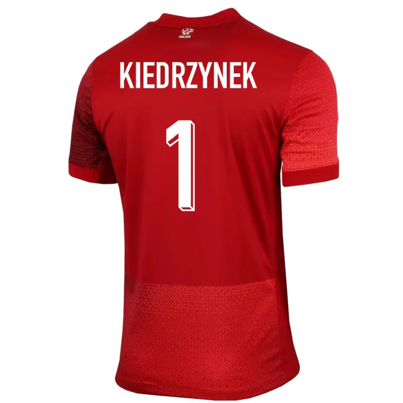 Danxen Criança Camisola Polónia Katarzyna Kiedrzynek #1 Vermelho Alternativa 24-26 Camisa