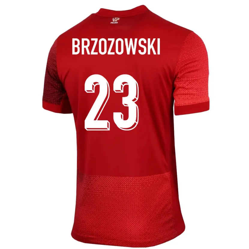 Danxen Criança Camisola Polónia Milosz Brzozowski #23 Vermelho Alternativa 24-26 Camisa
