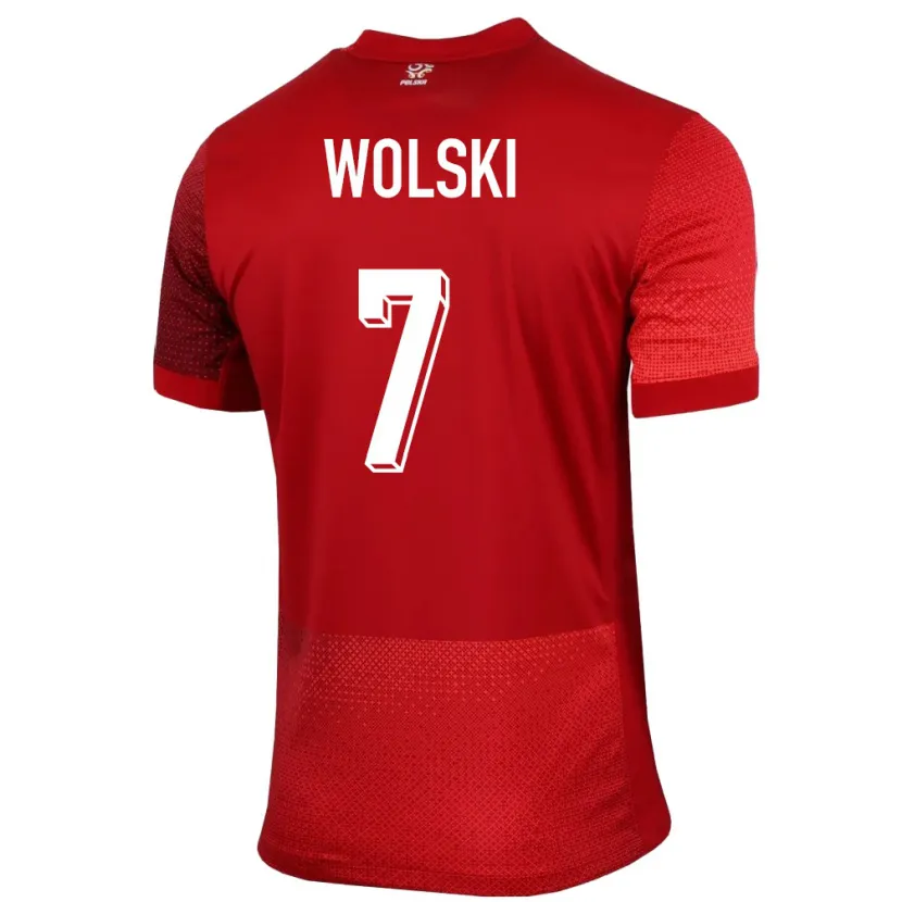 Danxen Criança Camisola Polónia Filip Wolski #7 Vermelho Alternativa 24-26 Camisa