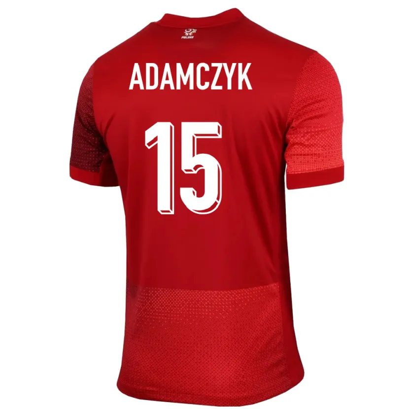 Danxen Criança Camisola Polónia Nico Adamczyk #15 Vermelho Alternativa 24-26 Camisa