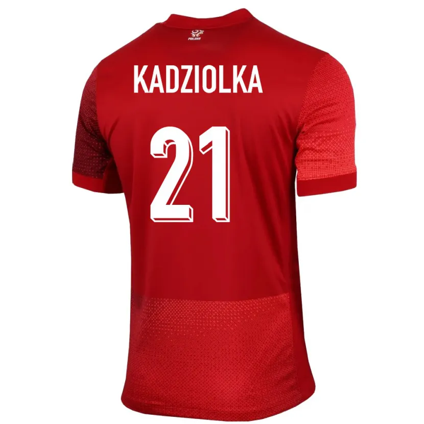 Danxen Criança Camisola Polónia Szymon Kadziolka #21 Vermelho Alternativa 24-26 Camisa