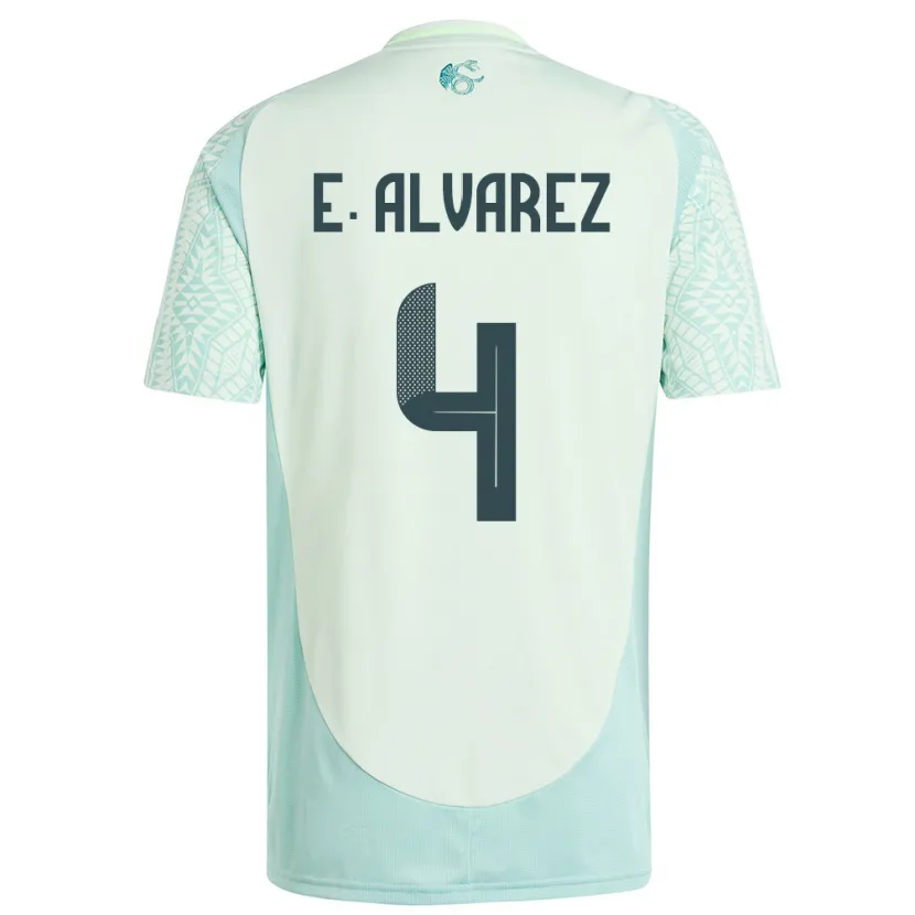 Danxen Criança Camisola México Edson Alvarez #4 Linho Verde Alternativa 24-26 Camisa