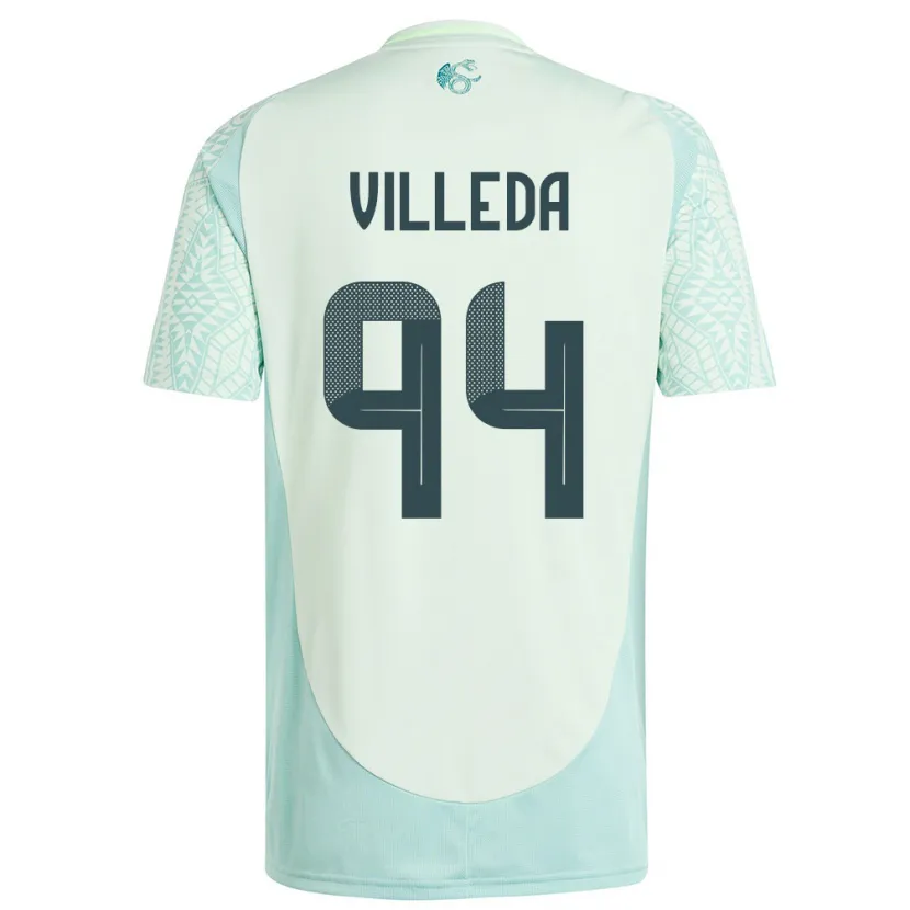 Danxen Criança Camisola México Melany Villeda #94 Linho Verde Alternativa 24-26 Camisa