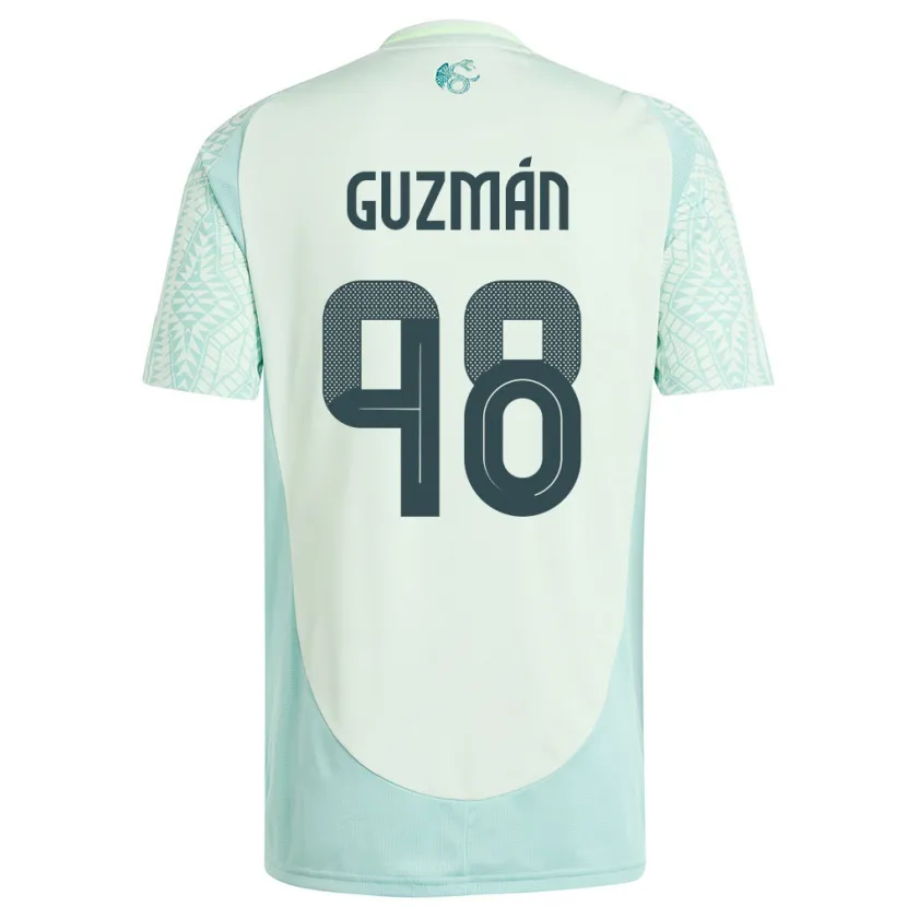 Danxen Criança Camisola México Kinberly Guzman #98 Linho Verde Alternativa 24-26 Camisa