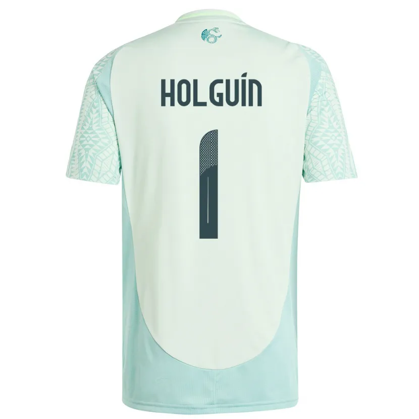 Danxen Criança Camisola México Hector Holguin #1 Linho Verde Alternativa 24-26 Camisa