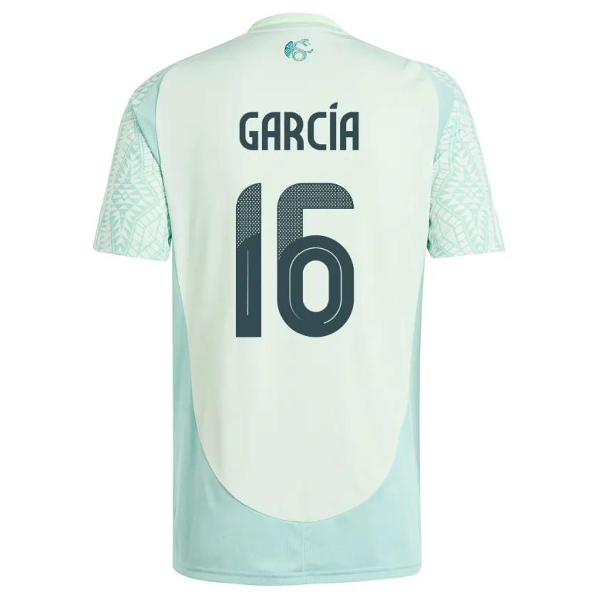 Danxen Criança Camisola México Uziel Garcia #16 Linho Verde Alternativa 24-26 Camisa