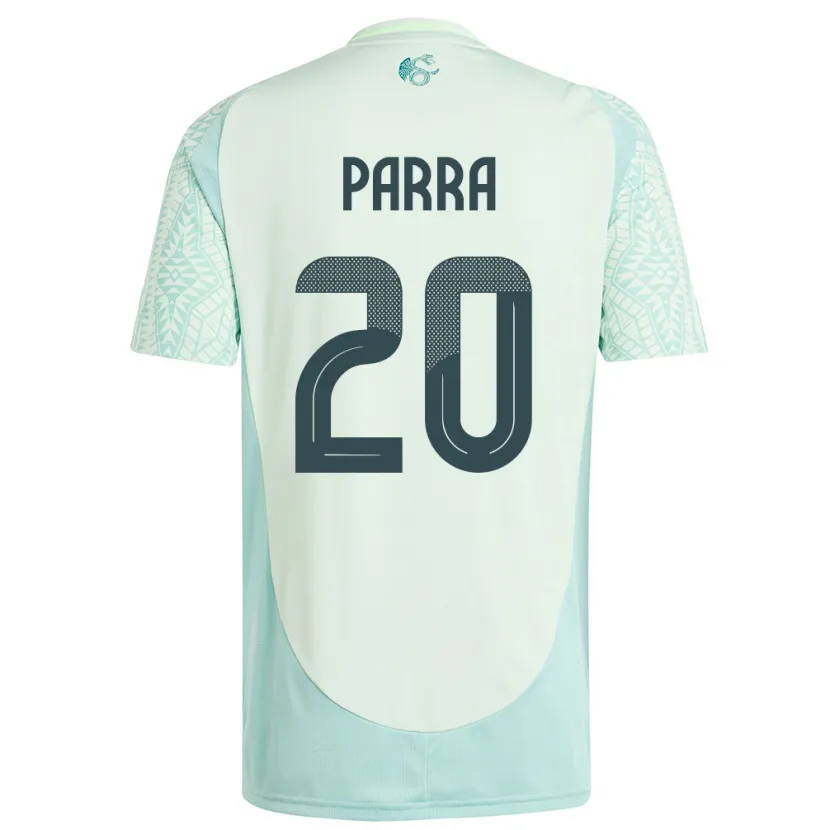 Danxen Criança Camisola México Rodrigo Parra #20 Linho Verde Alternativa 24-26 Camisa