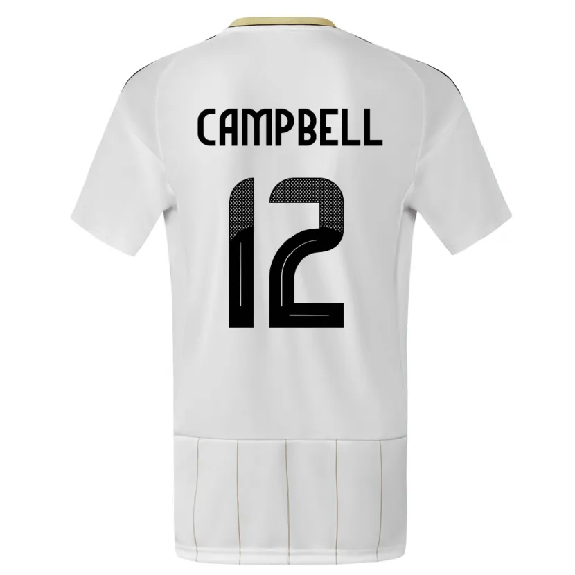 Danxen Criança Camisola Costa Rica Joel Campbell #12 Branco Alternativa 24-26 Camisa