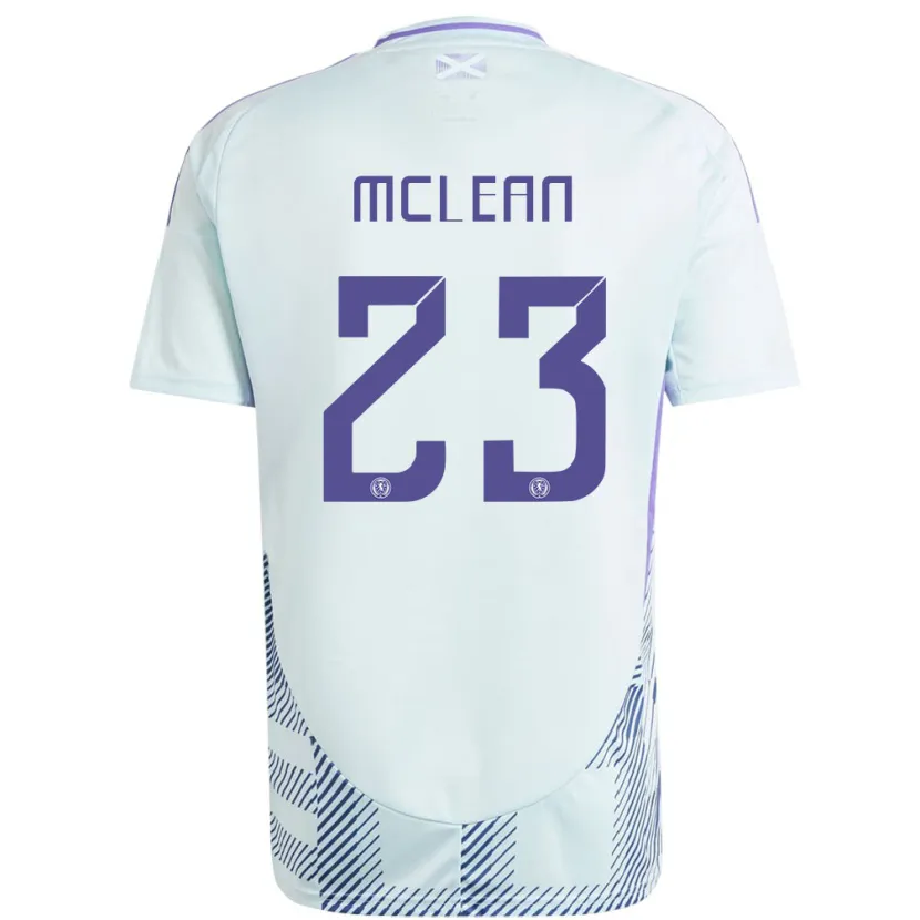 Danxen Criança Camisola Escócia Kenny Mclean #23 Azul Menta Claro Alternativa 24-26 Camisa