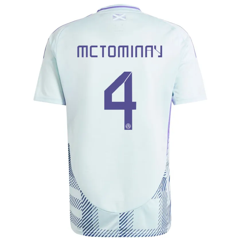 Danxen Criança Camisola Escócia Scott Mctominay #4 Azul Menta Claro Alternativa 24-26 Camisa