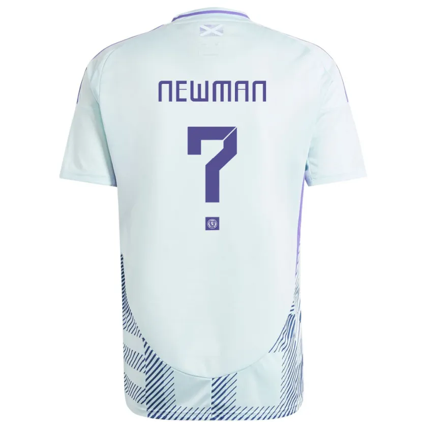 Danxen Criança Camisola Escócia Jack Newman #0 Azul Menta Claro Alternativa 24-26 Camisa