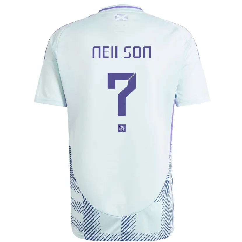 Danxen Criança Camisola Escócia Lewis Neilson #0 Azul Menta Claro Alternativa 24-26 Camisa