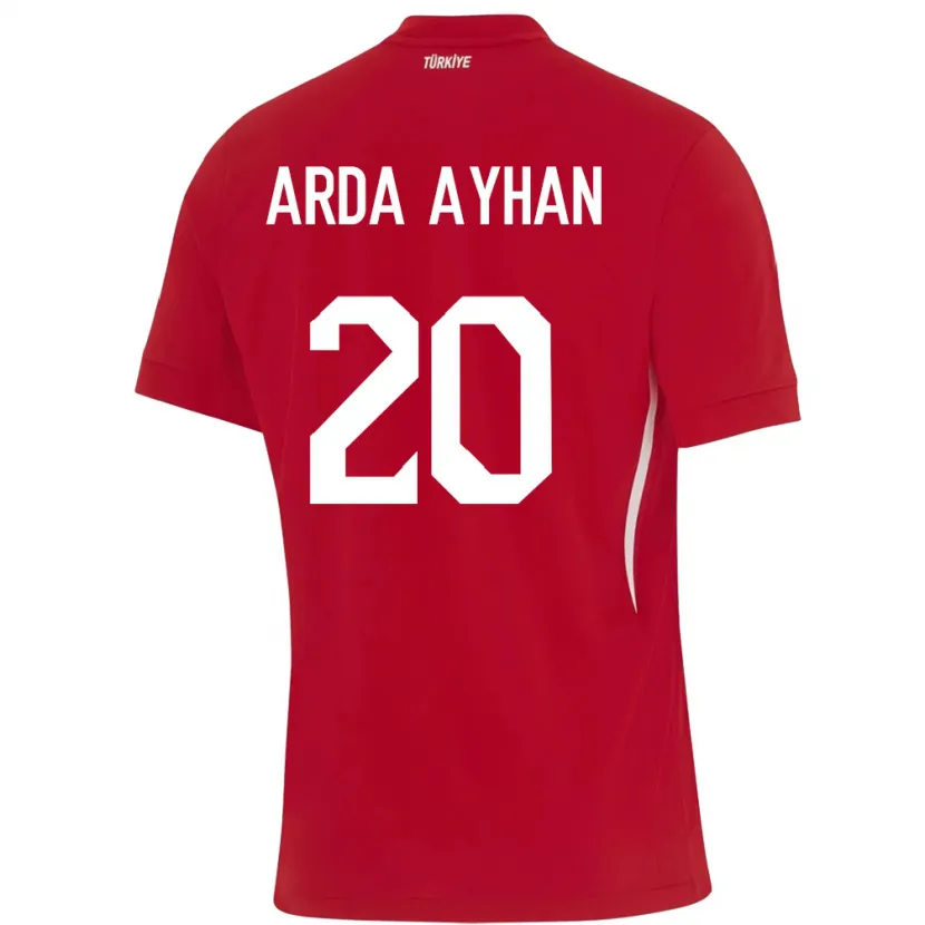 Danxen Criança Camisola Turquia Murat Arda Ayhan #20 Vermelho Alternativa 24-26 Camisa