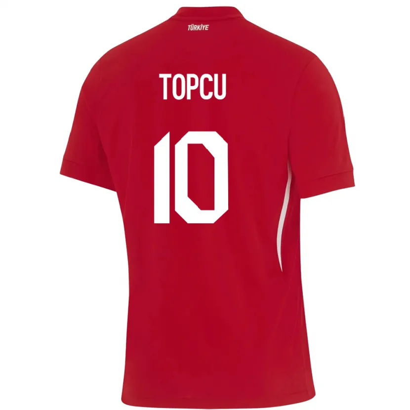 Danxen Criança Camisola Turquia Ebru Topçu #10 Vermelho Alternativa 24-26 Camisa