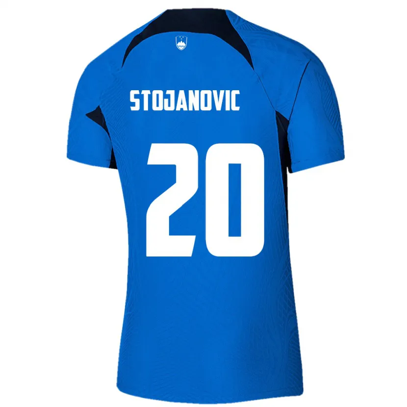 Danxen Criança Camisola Eslovênia Petar Stojanović #20 Azul Alternativa 24-26 Camisa