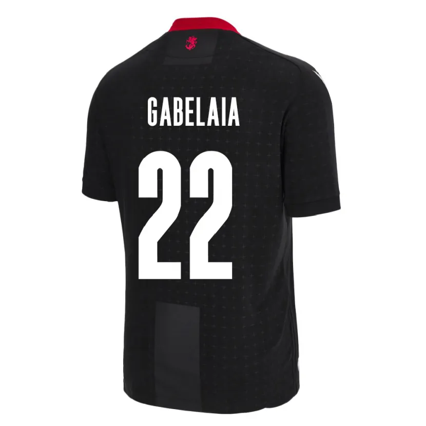 Danxen Criança Camisola Geórgia Svetalna Gabelaia #22 Preto Alternativa 24-26 Camisa