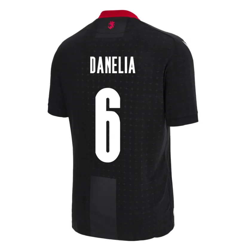 Danxen Criança Camisola Geórgia Natia Danelia #6 Preto Alternativa 24-26 Camisa