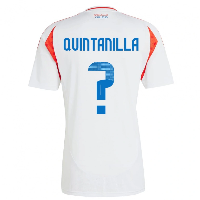 Danxen Criança Camisola Chile Vicente Quintanilla #0 Branco Alternativa 24-26 Camisa