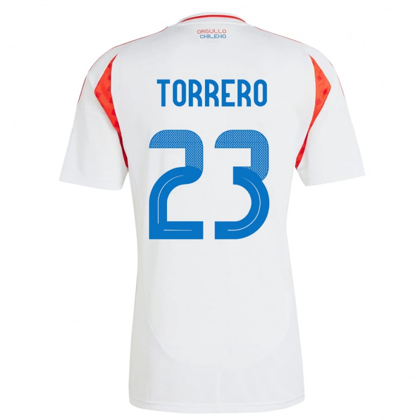 Danxen Criança Camisola Chile Ryann Torrero #23 Branco Alternativa 24-26 Camisa