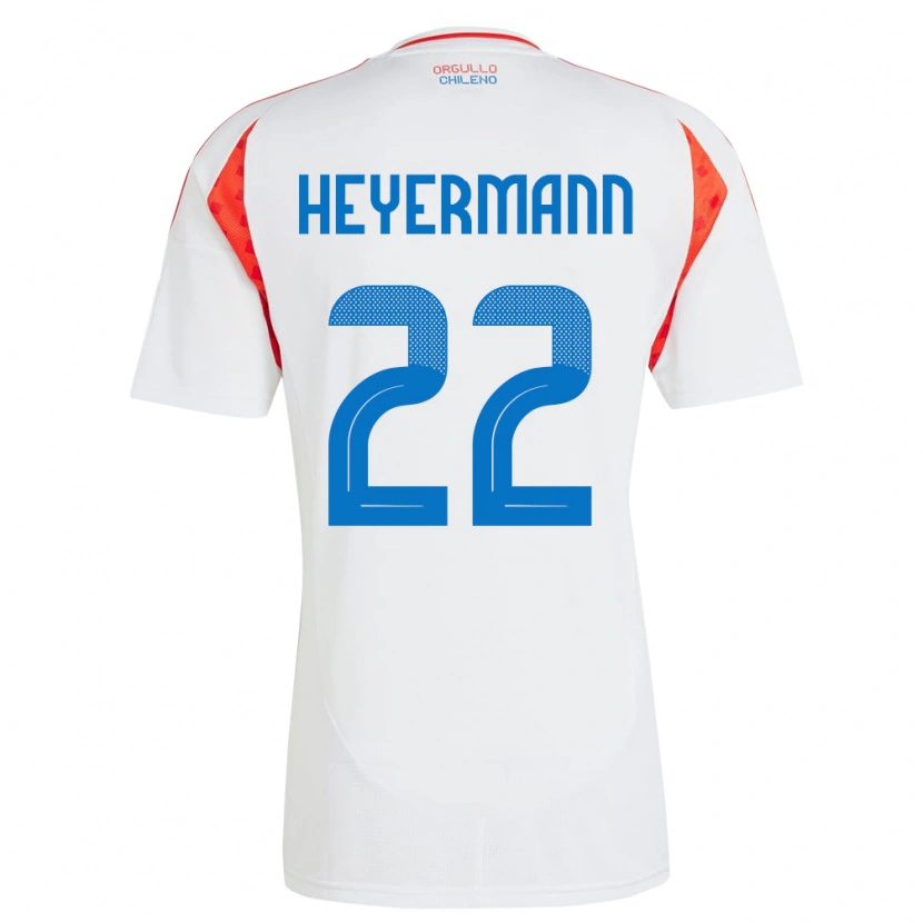 Danxen Criança Camisola Chile Agustina Heyermann #22 Branco Alternativa 24-26 Camisa