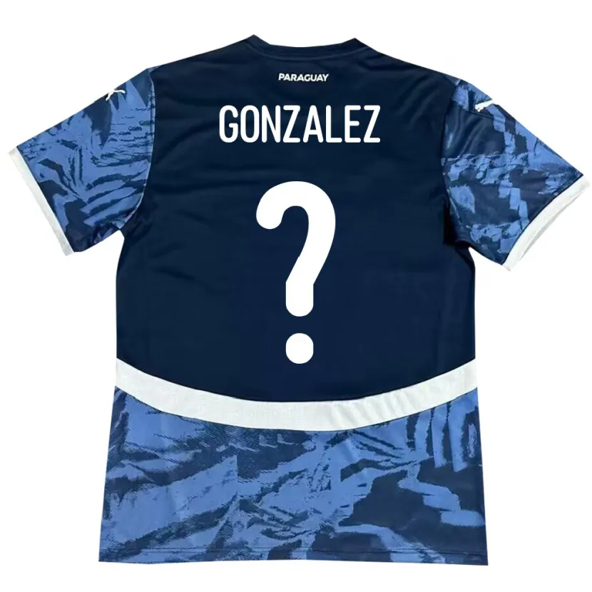 Danxen Criança Camisola Paraguai Antonio González #0 Azul Alternativa 24-26 Camisa