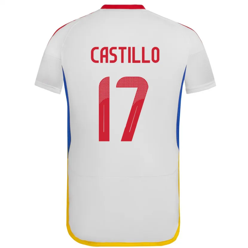Danxen Criança Camisola Venezuela Edson Castillo #17 Branco Alternativa 24-26 Camisa