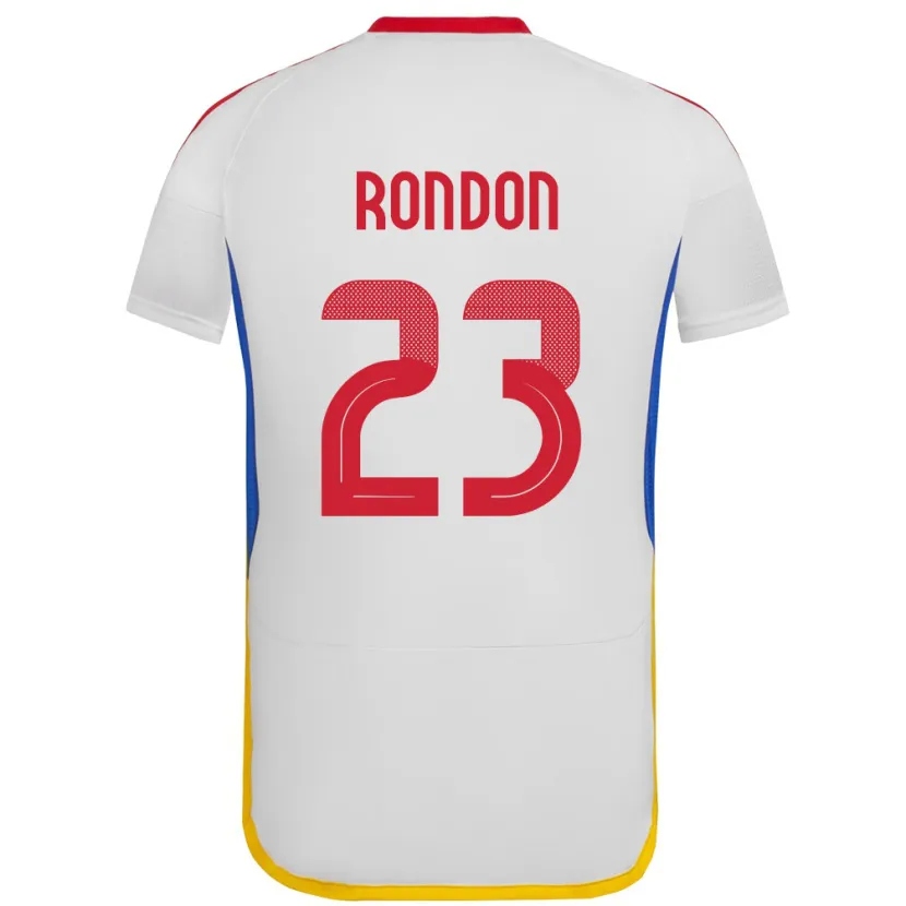 Danxen Criança Camisola Venezuela Salomón Rondón #23 Branco Alternativa 24-26 Camisa