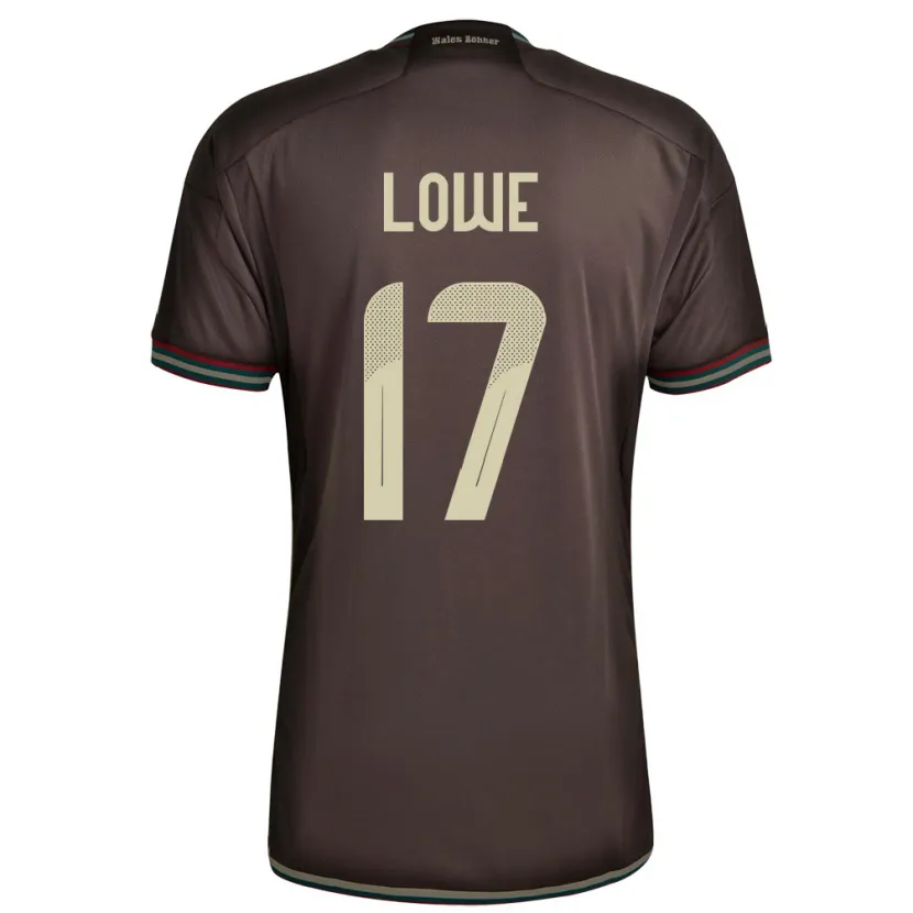 Danxen Criança Camisola Jamaica Damion Lowe #17 Noite Marrom Alternativa 24-26 Camisa