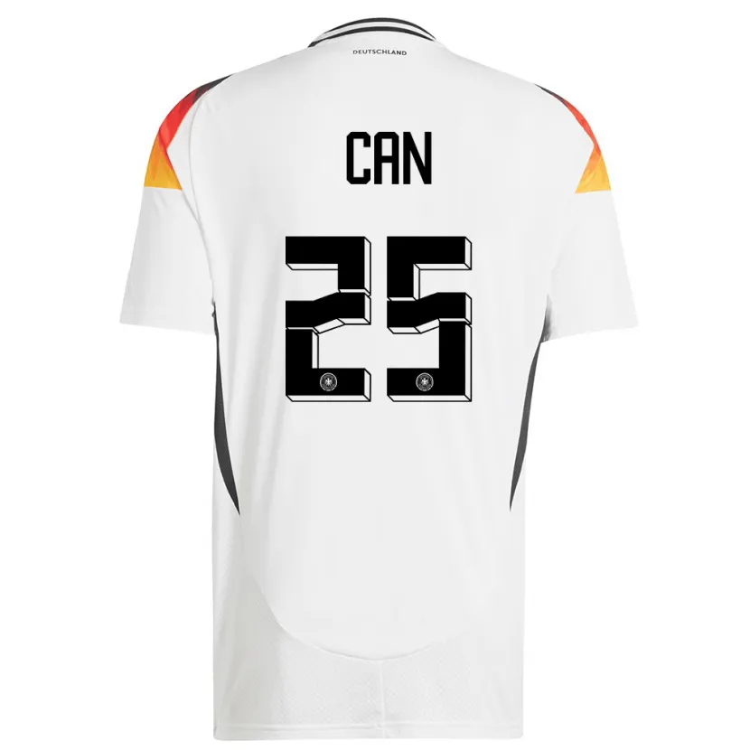 Danxen Homem Camisola Alemanha Emre Can #25 Branco Principal 24-26 Camisa