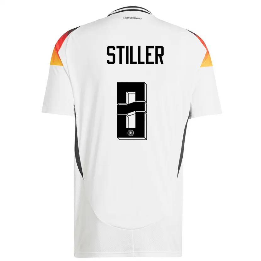 Danxen Homem Camisola Alemanha Angelo Stiller #8 Branco Principal 24-26 Camisa