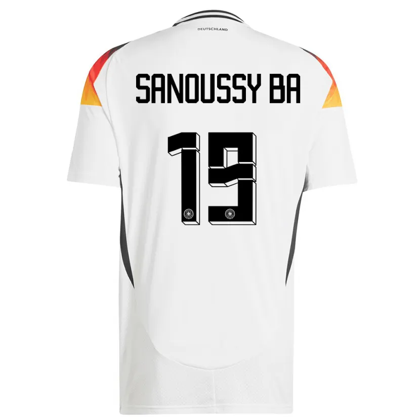 Danxen Homem Camisola Alemanha Sanoussy Ba #19 Branco Principal 24-26 Camisa