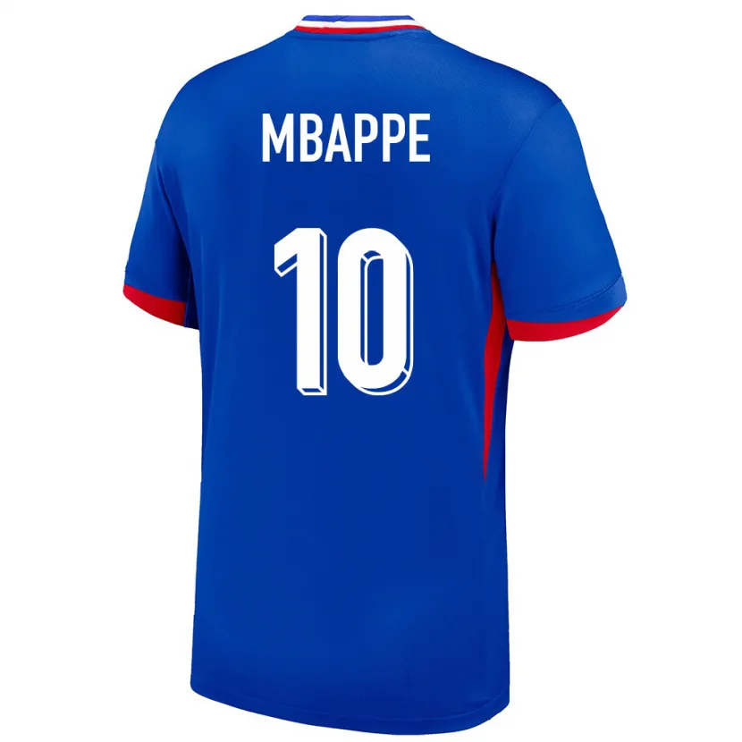 Danxen Homem Camisola França Kylian Mbappe #10 Azul Principal 24-26 Camisa