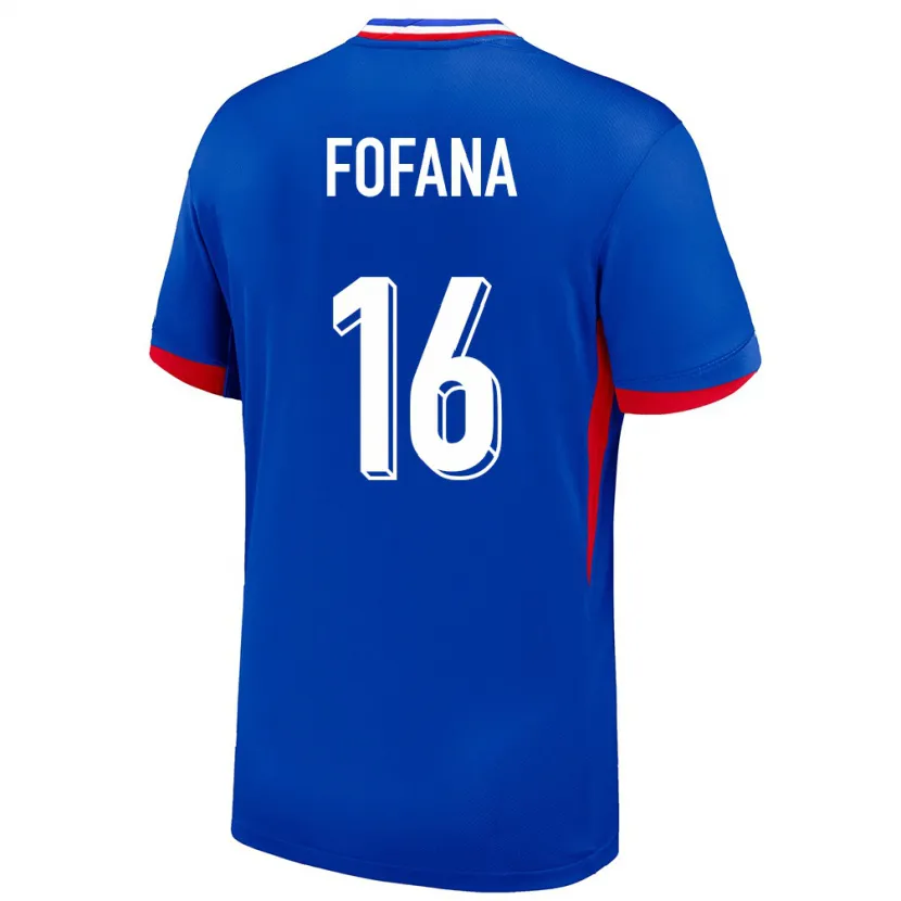 Danxen Homem Camisola França Yahia Fofana #16 Azul Principal 24-26 Camisa