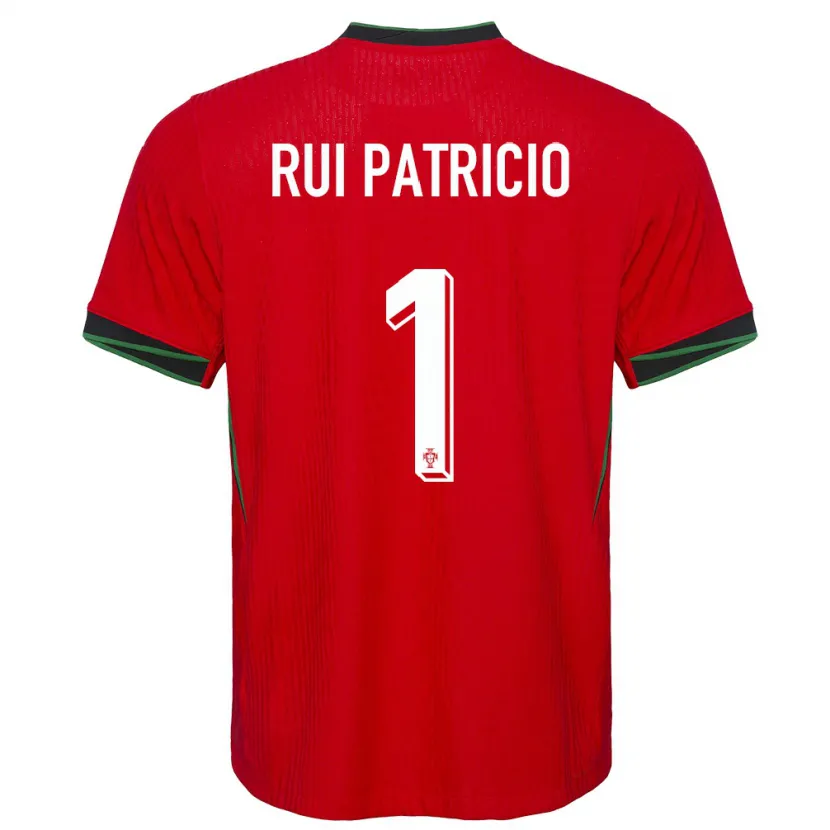 Danxen Homem Camisola Portugal Rui Patricio #1 Vermelho Principal 24-26 Camisa