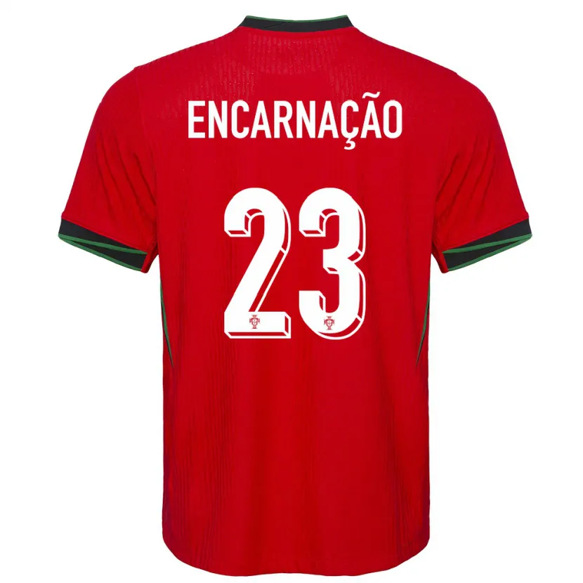 Danxen Homem Camisola Portugal Telma Encarnacao #23 Vermelho Principal 24-26 Camisa