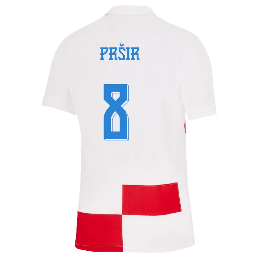 Danxen Homem Camisola Croácia Jurica Prsir #8 Branco Vermelho Principal 24-26 Camisa