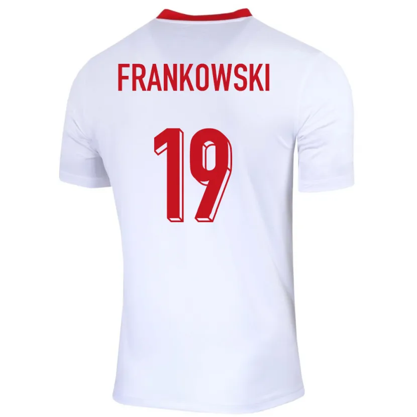 Danxen Homem Camisola Polónia Przemyslaw Frankowski #19 Branco Principal 24-26 Camisa