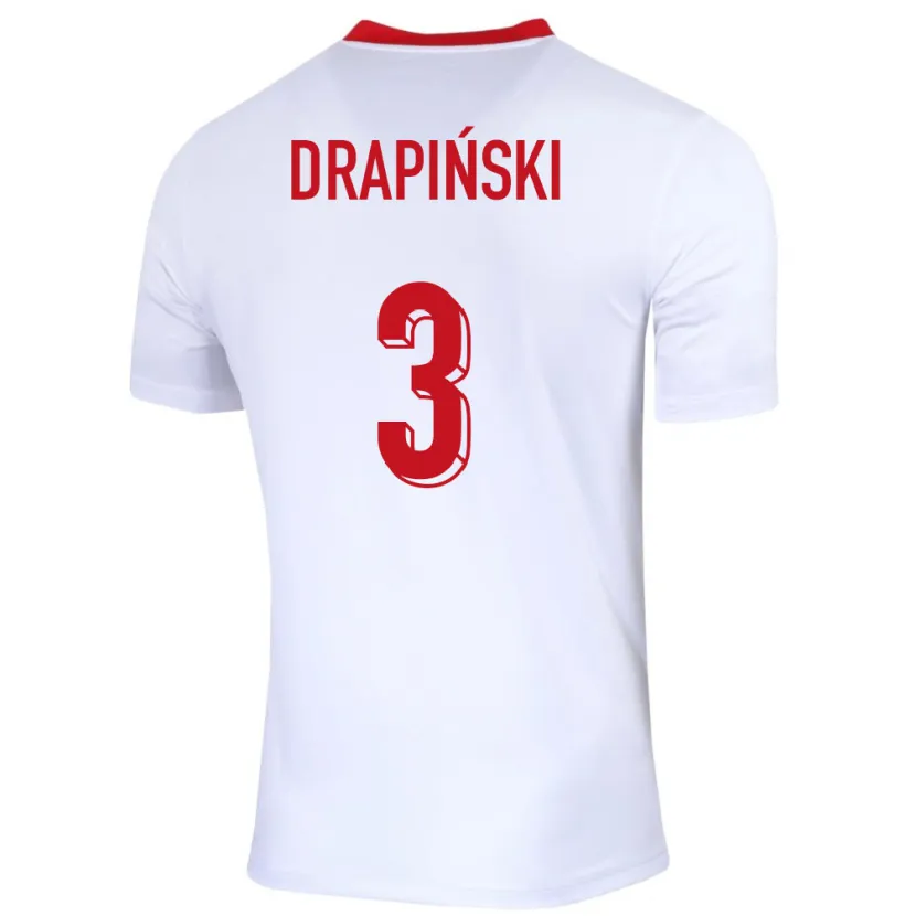 Danxen Homem Camisola Polónia Igor Drapinski #3 Branco Principal 24-26 Camisa