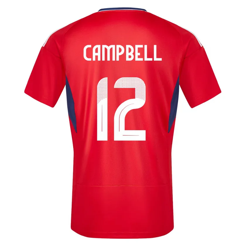 Danxen Homem Camisola Costa Rica Joel Campbell #12 Vermelho Principal 24-26 Camisa