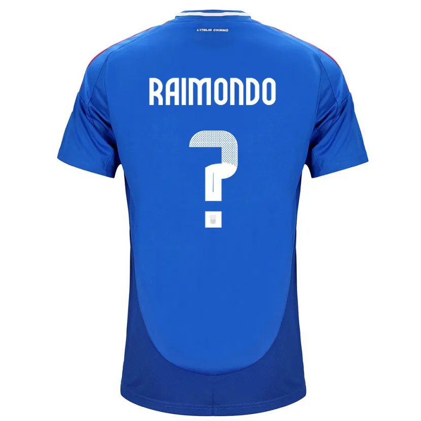 Danxen Homem Camisola Itália Antonio Raimondo #0 Azul Principal 24-26 Camisa