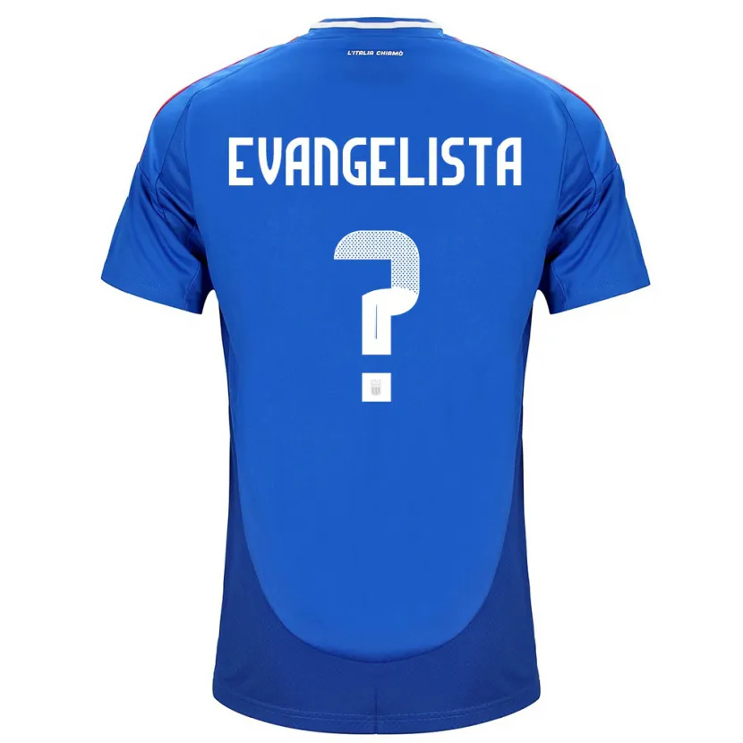 Danxen Homem Camisola Itália Edoardo Evangelista #0 Azul Principal 24-26 Camisa