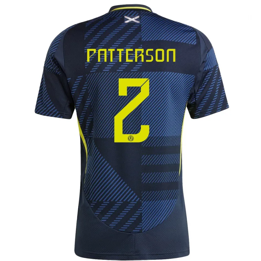 Danxen Homem Camisola Escócia Nathan Patterson #2 Azul Escuro Principal 24-26 Camisa