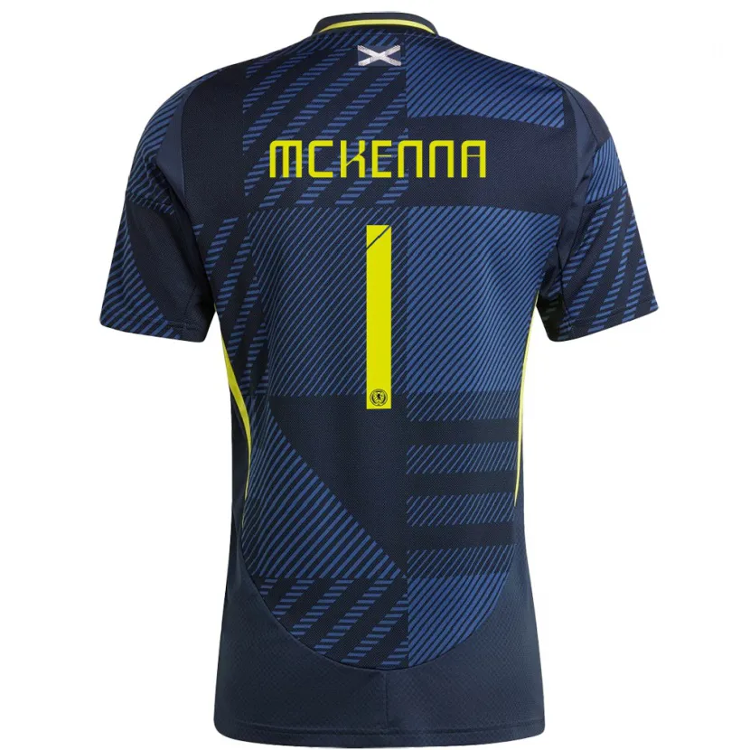 Danxen Homem Camisola Escócia Callan Mckenna #1 Azul Escuro Principal 24-26 Camisa