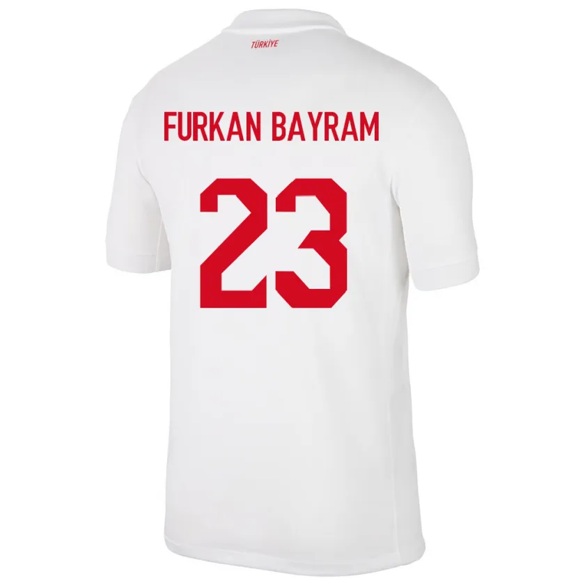 Danxen Homem Camisola Turquia Mert Furkan Bayram #23 Branco Principal 24-26 Camisa