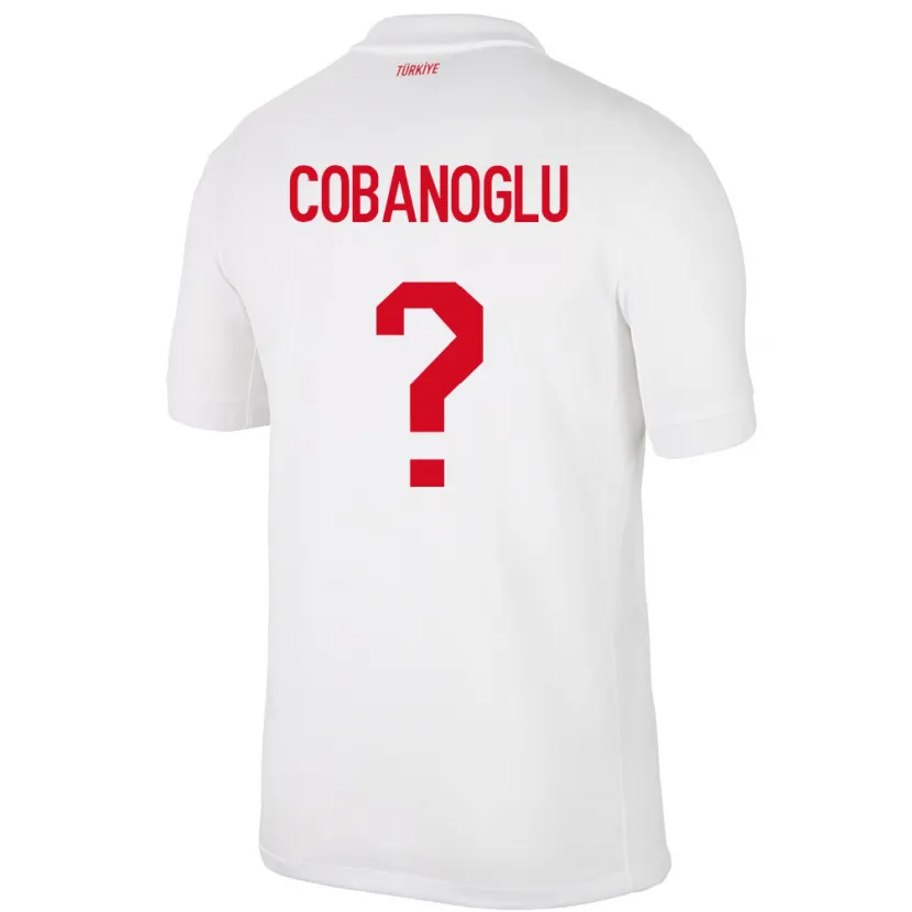 Danxen Homem Camisola Turquia Ahmet Çobanoğlu #0 Branco Principal 24-26 Camisa