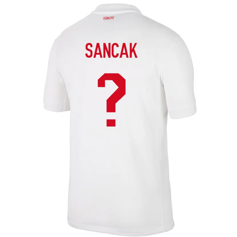 Danxen Homem Camisola Turquia Tolga Sancak #0 Branco Principal 24-26 Camisa