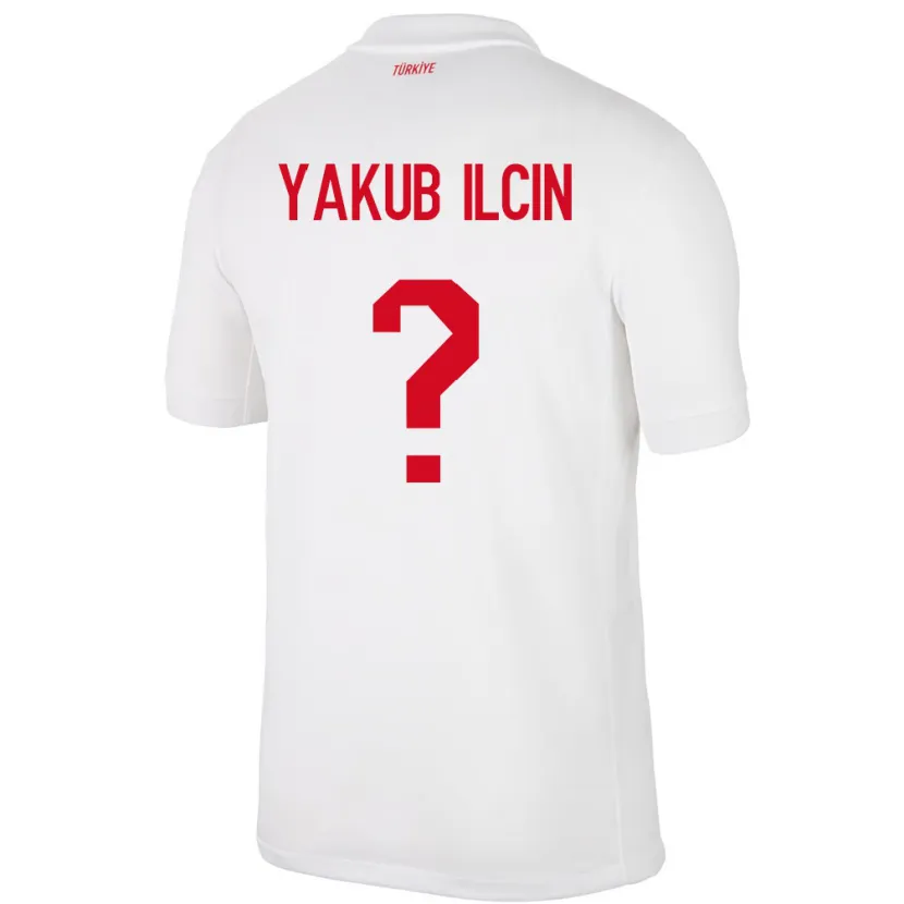 Danxen Homem Camisola Turquia Hasan Yakub İlçin #0 Branco Principal 24-26 Camisa