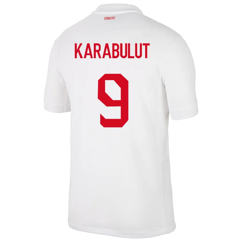 Danxen Homem Camisola Turquia Arzu Karabulut #9 Branco Principal 24-26 Camisa