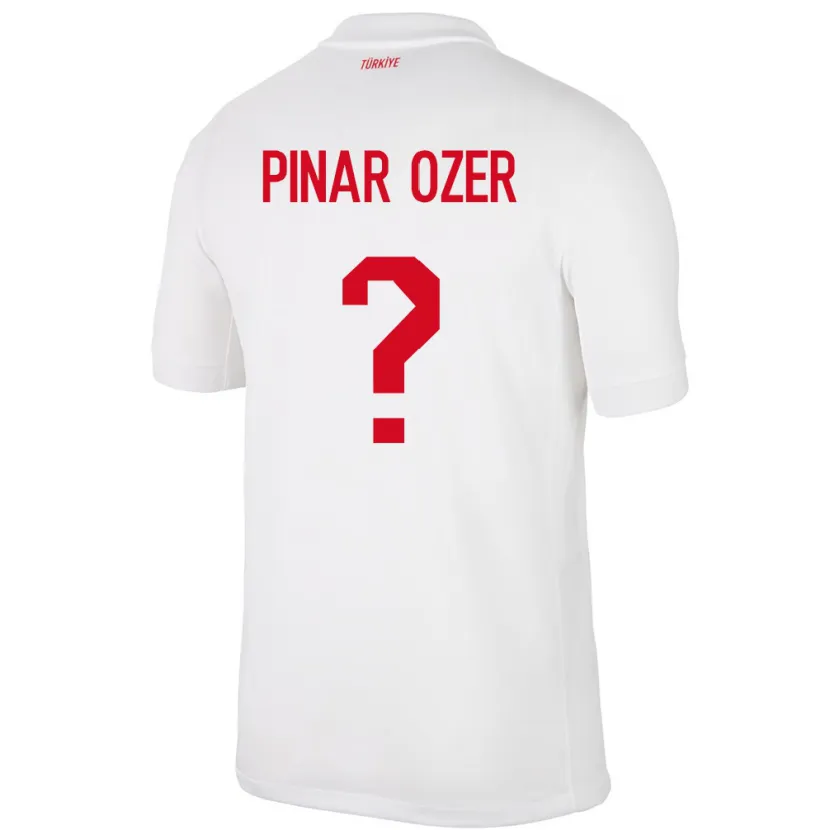 Danxen Homem Camisola Turquia Senem Pınar Özer #0 Branco Principal 24-26 Camisa