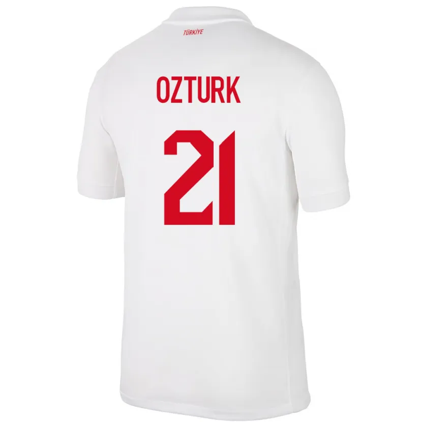 Danxen Homem Camisola Turquia Melike Öztürk #21 Branco Principal 24-26 Camisa